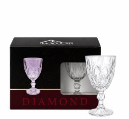 CONJ.DE TAÇAS DIAMOND 320ML C/4PÇS MR476